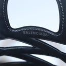 BALENCIAGA Neophone Holder Shoulder Bag Enamel Silver 660787 Auth 110436AV-23