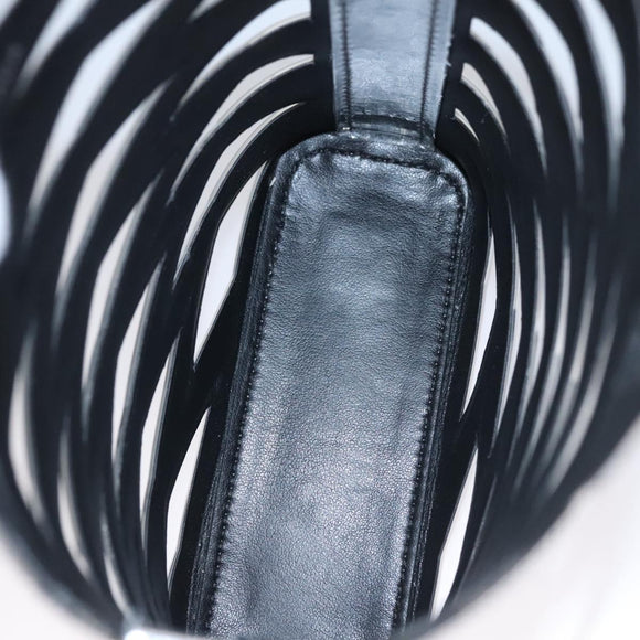 BALENCIAGA Neophone Holder Shoulder Bag Enamel Silver 660787 Auth 110436AV