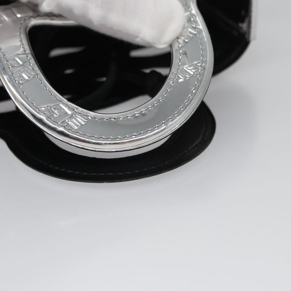 BALENCIAGA Neophone Holder Shoulder Bag Enamel Silver 660787 Auth 110436AV