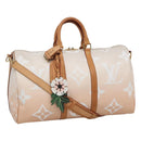 LOUIS VUITTON Monogram Giant Keepall Bandouliere 45 Bag Pink LV Auth 110446SA-1