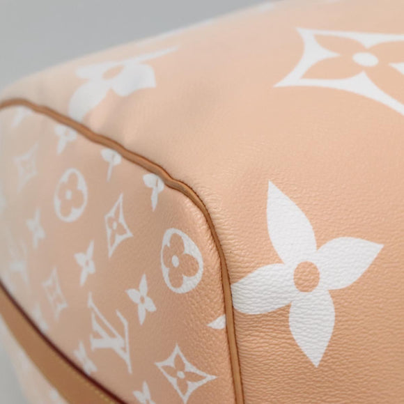LOUIS VUITTON Monogram Giant Keepall Bandouliere 45 Bag Pink LV Auth 110446SA