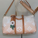 LOUIS VUITTON Monogram Giant Keepall Bandouliere 45 Bag Pink LV Auth 110446SA-25