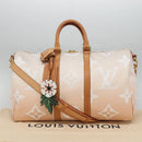 LOUIS VUITTON Monogram Giant Keepall Bandouliere 45 Bag Pink LV Auth 110446SA-12