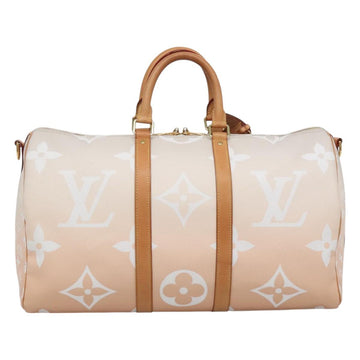 LOUIS VUITTON Monogram Giant Keepall Bandouliere 45 Bag Pink LV Auth 110446SA - 0