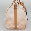 LOUIS VUITTON Monogram Giant Keepall Bandouliere 45 Bag Pink LV Auth 110446SA-3