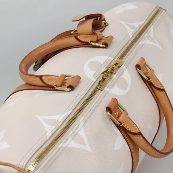 LOUIS VUITTON Monogram Giant Keepall Bandouliere 45 Bag Pink LV Auth 110446SA