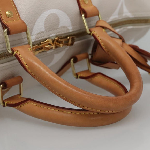 LOUIS VUITTON Monogram Giant Keepall Bandouliere 45 Bag Pink LV Auth 110446SA