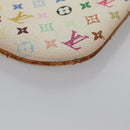 LOUIS VUITTON Monogram Multicolor Pochette MM Pouch White M60028 LV Auth 110453-12