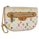 LOUIS VUITTON Monogram Multicolor Pochette MM Pouch White M60028 LV Auth 110453-1