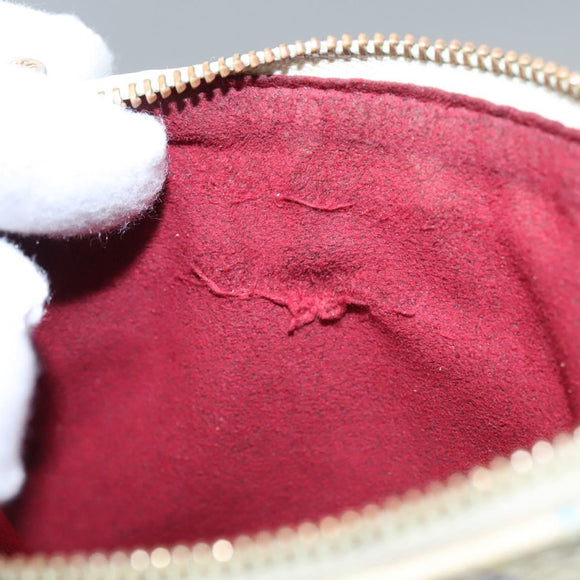 LOUIS VUITTON Monogram Multicolor Pochette MM Pouch White M60028 LV Auth 110453