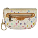 LOUIS VUITTON Monogram Multicolor Pochette MM Pouch White M60028 LV Auth 110453-2