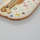 LOUIS VUITTON Monogram Multicolor Pochette MM Pouch White M60028 LV Auth 110453-9