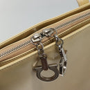 Salvatore Ferragamo Shoulder Bag Patent leather Beige Auth 110481-9