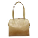 Salvatore Ferragamo Shoulder Bag Patent leather Beige Auth 110481-13