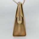 Salvatore Ferragamo Shoulder Bag Patent leather Beige Auth 110481-4