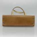 Salvatore Ferragamo Shoulder Bag Patent leather Beige Auth 110481-5