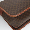 CELINE Macadam Canvas Shoulder Bag PVC Leather Brown Auth 110484-16