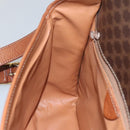 CELINE Macadam Canvas Shoulder Bag PVC Leather Brown Auth 110484-19