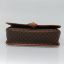 CELINE Macadam Canvas Shoulder Bag PVC Leather Brown Auth 110484-5