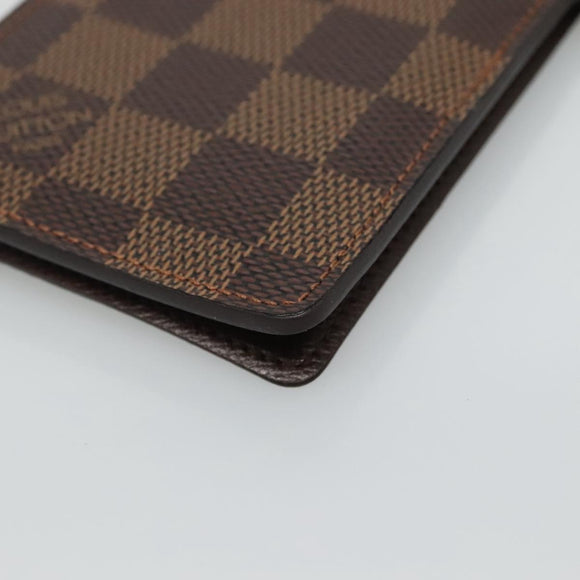 LOUIS VUITTON Damier Ebene Porte Cartes ID Bandouliere Case N60016 Auth 110489V