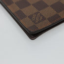 LOUIS VUITTON Damier Ebene Porte Cartes ID Bandouliere Case N60016 Auth 110489V-16