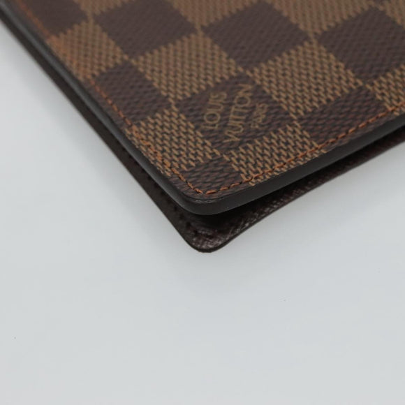 LOUIS VUITTON Damier Ebene Porte Cartes ID Bandouliere Case N60016 Auth 110489V