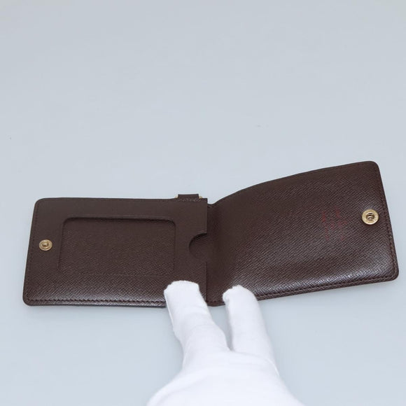 LOUIS VUITTON Damier Ebene Porte Cartes ID Bandouliere Case N60016 Auth 110489V