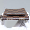 LOUIS VUITTON Damier Ebene Porte Cartes ID Bandouliere Case N60016 Auth 110489V-8