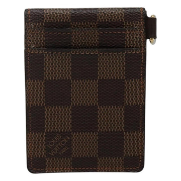 LOUIS VUITTON Damier Ebene Porte Cartes ID Bandouliere Case N60016 Auth 110489V - 0