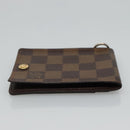 LOUIS VUITTON Damier Ebene Porte Cartes ID Bandouliere Case N60016 Auth 110489V-3