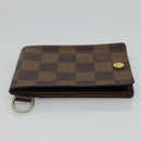 LOUIS VUITTON Damier Ebene Porte Cartes ID Bandouliere Case N60016 Auth 110489V-4