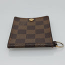 LOUIS VUITTON Damier Ebene Porte Cartes ID Bandouliere Case N60016 Auth 110489V-5