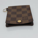 LOUIS VUITTON Damier Ebene Porte Cartes ID Bandouliere Case N60016 Auth 110489V-6