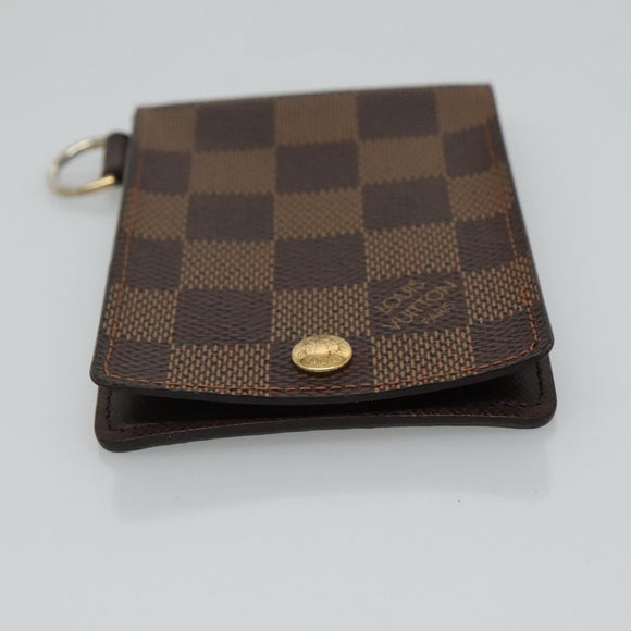 LOUIS VUITTON Damier Ebene Porte Cartes ID Bandouliere Case N60016 Auth 110489V