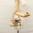 Salvatore Ferragamo Gancini Hand Bag Leather Multicolor Auth 110491SAV-23