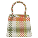 Salvatore Ferragamo Gancini Hand Bag Leather Multicolor Auth 110491SAV-2
