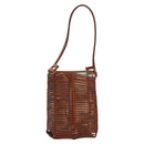 Salvatore Ferragamo Shoulder Bag Leather Brown Auth 110497-1