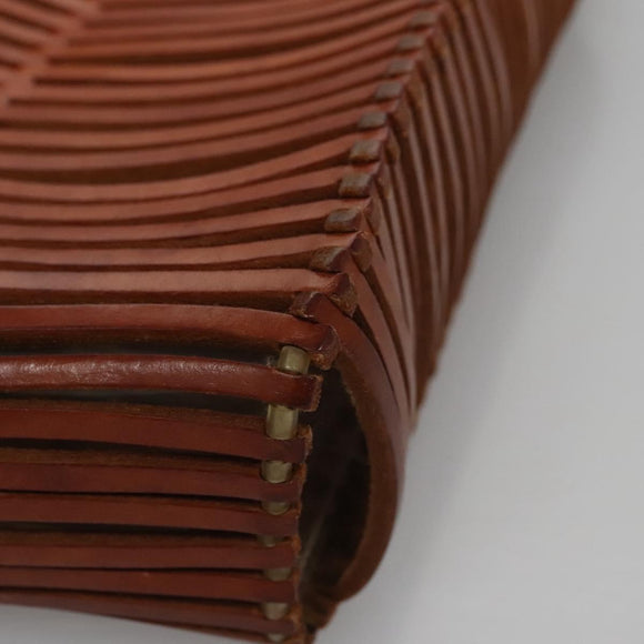 Salvatore Ferragamo Shoulder Bag Leather Brown Auth 110497