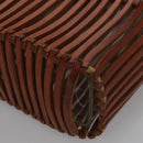 Salvatore Ferragamo Shoulder Bag Leather Brown Auth 110497-12