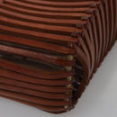 Salvatore Ferragamo Shoulder Bag Leather Brown Auth 110497-13