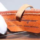 Salvatore Ferragamo Shoulder Bag Leather Brown Auth 110497-14