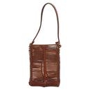 Salvatore Ferragamo Shoulder Bag Leather Brown Auth 110497-13