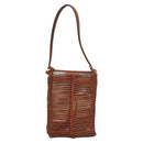 Salvatore Ferragamo Shoulder Bag Leather Brown Auth 110497-3