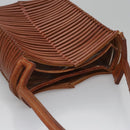 Salvatore Ferragamo Shoulder Bag Leather Brown Auth 110497-6