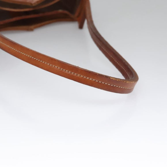 Salvatore Ferragamo Shoulder Bag Leather Brown Auth 110497