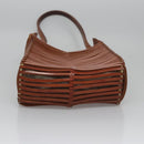 Salvatore Ferragamo Shoulder Bag Leather Brown Auth 110497-9