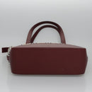 BURBERRY Nova Check Tote Bag Canvas Leather Beige Red gold Auth 110498-6