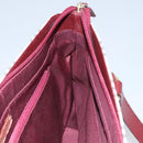 BURBERRY Nova Check Tote Bag Canvas Leather Beige Red gold Auth 110498-20