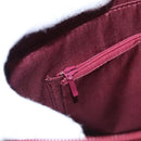 BURBERRY Nova Check Tote Bag Canvas Leather Beige Red gold Auth 110498-22