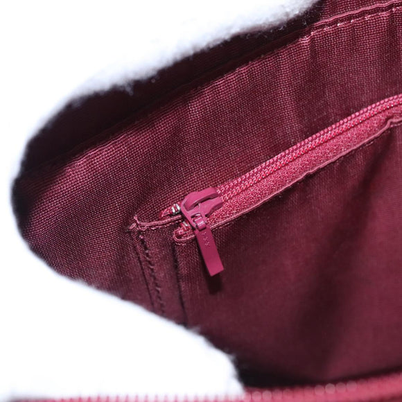 BURBERRY Nova Check Tote Bag Canvas Leather Beige Red gold Auth 110498